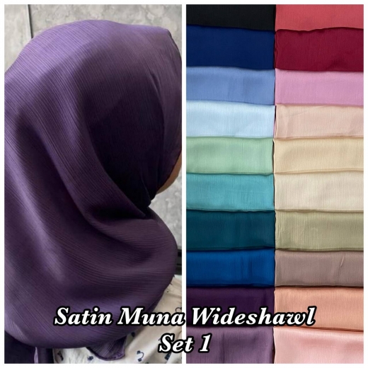 Muna Satin Wideshawl